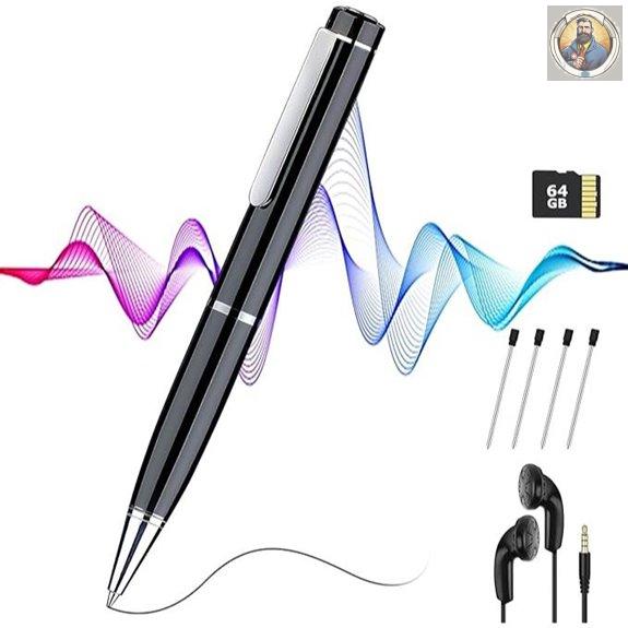 Digital Voice Recorder 64GB with Playback