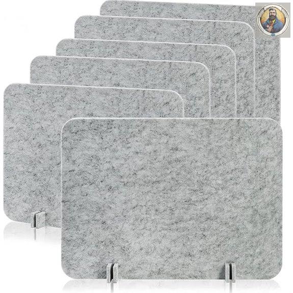 Eorbow 6 Pack Acoustic Desk Privacy Panels