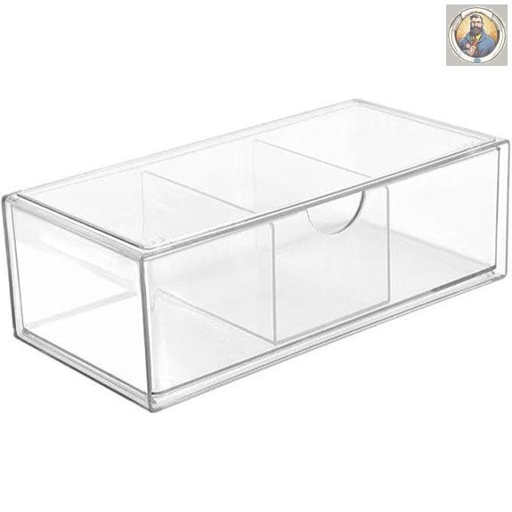 Acrylic Hair Accessory Organizer with Drawers