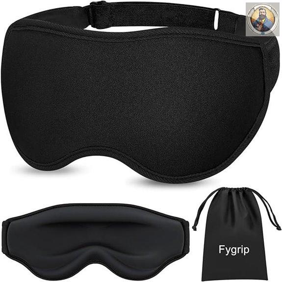 Fygrip 3D Sleep Mask with Adjustable Strap