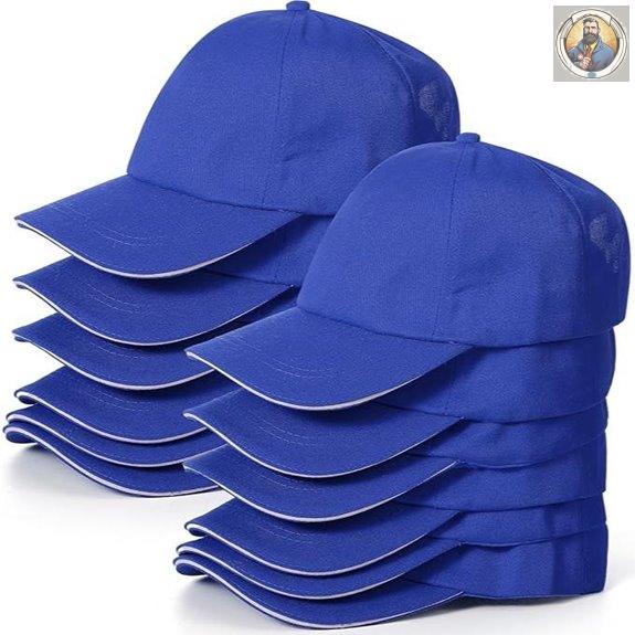 Kids Baseball Caps Adjustable Cotton Hats (Bulk)