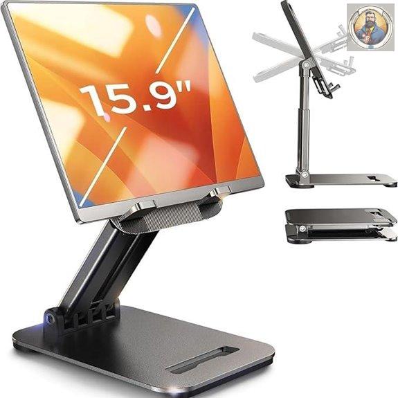 LISEN Adjustable Tablet Stand for iPad and Kindle
