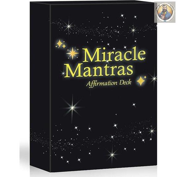 Miracle Mantras Affirmation Cards for Self-Care & Wealth