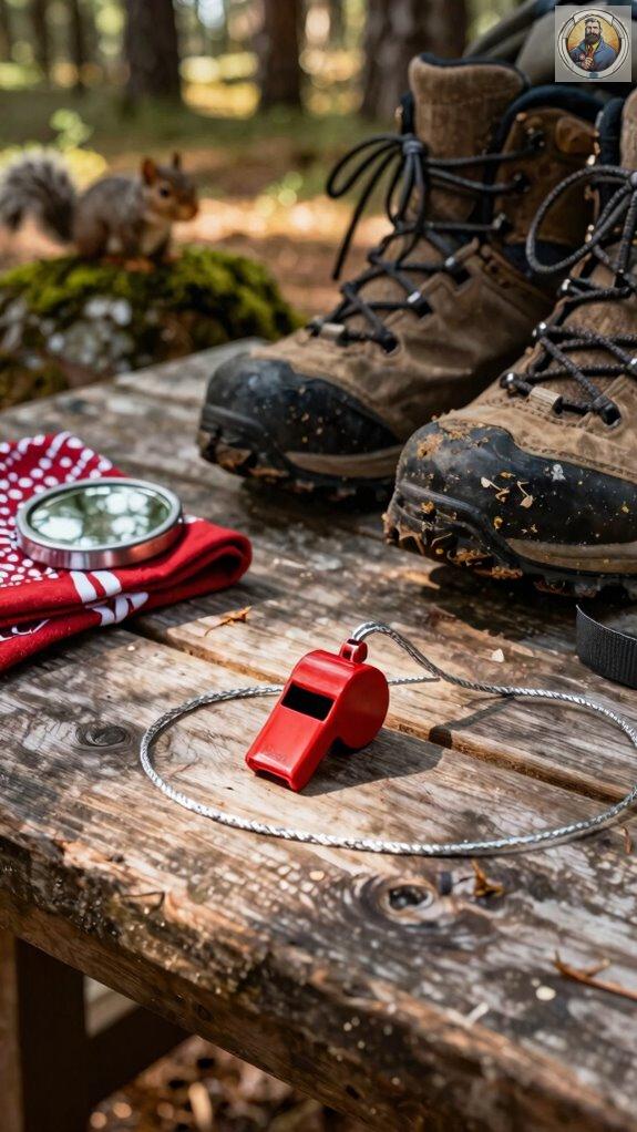 affordable durable reflective emergency whistle