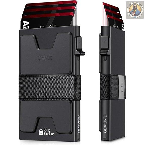 SEMORID Aluminum RFID Card Wallet for Men
