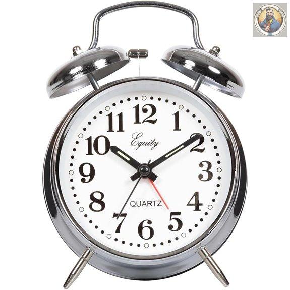 Equity 13014 Analog Twin Bell Alarm Clock