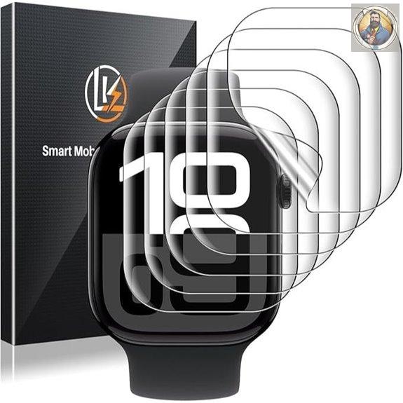 LK 6 Pack 46mm Apple Watch Screen Protectors