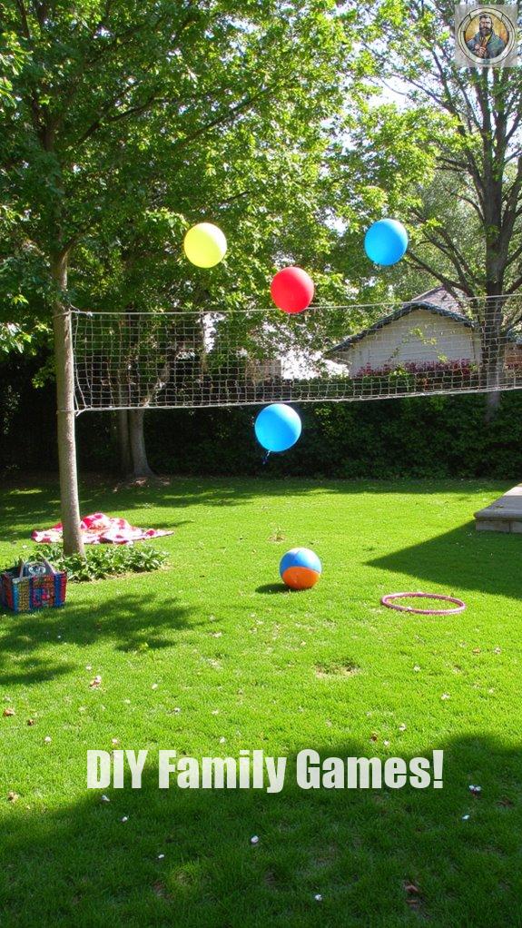backyard balloon volleyball fun