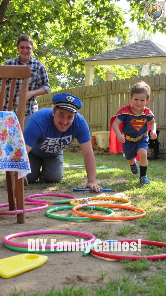 backyard dad son challenge