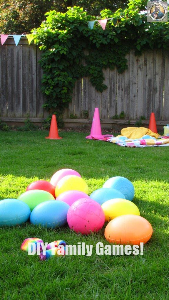 backyard dodgeball competition fun