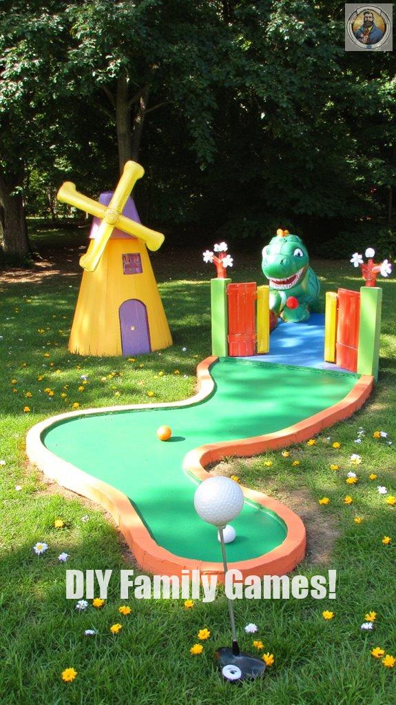 backyard mini golf transformation project