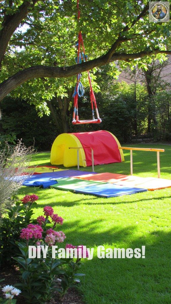 backyard obstacle course setup