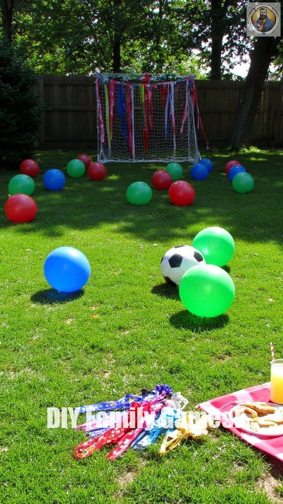 balloon pop soccer challenge