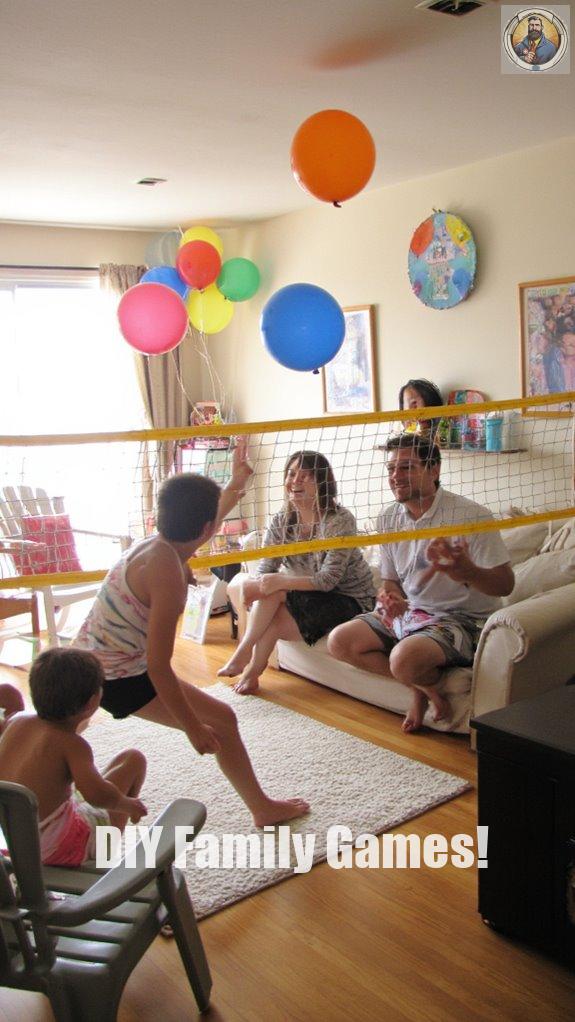 balloon volleyball family fun