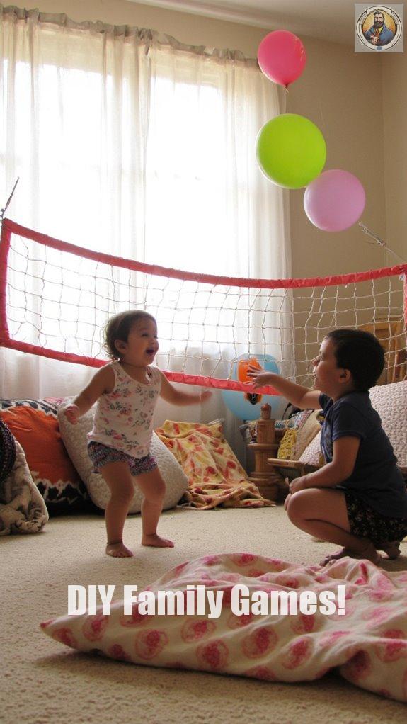 balloon volleyball living room fun
