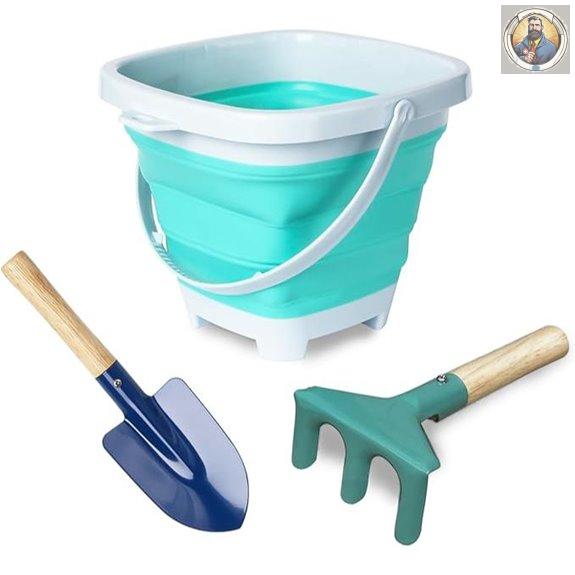 3-Piece Collapsible Beach Toys Set for Kids
