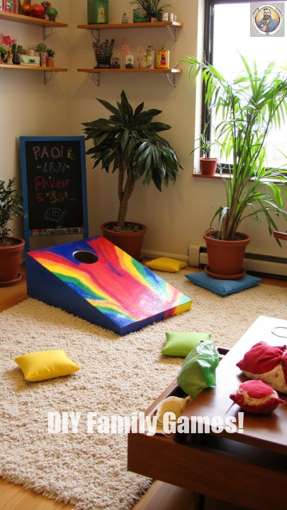 bean bag toss competition excitement