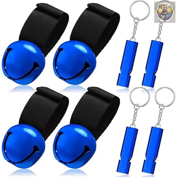 Gemscream Bear Bells with Whistle for Outdoor Activities