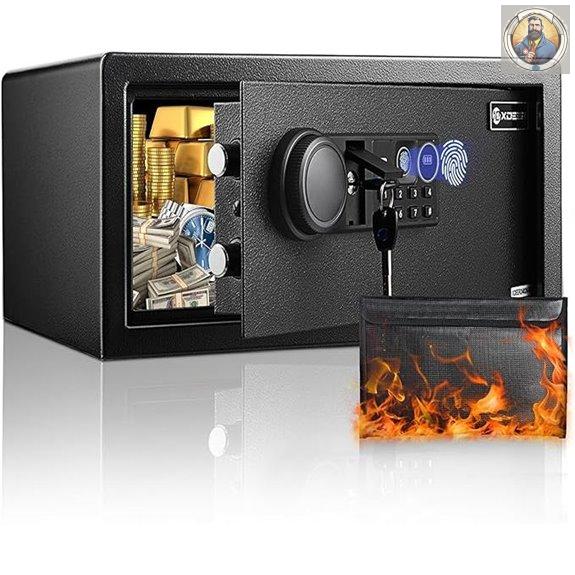 XDeer Biometric Safe with Fireproof Bag