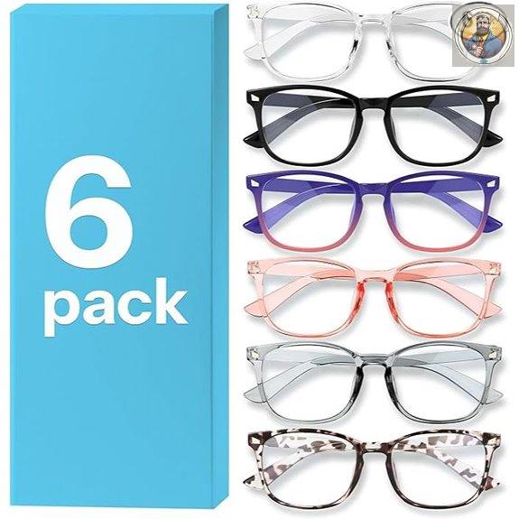 MIGSIR 6 Pack Blue Light Blocking Glasses