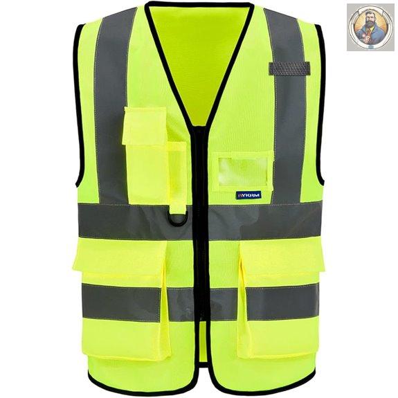 High Visibility Safety Vest with Reflective Strips