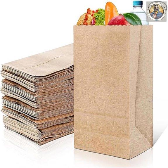 DecorRack 40 Brown Biodegradable Sandwich Bags