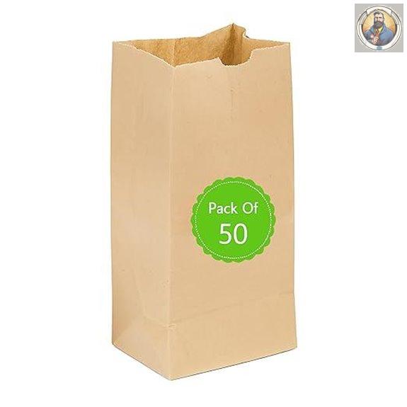 Perfect Stix Brown Paper Lunch Bags (50 Pack)