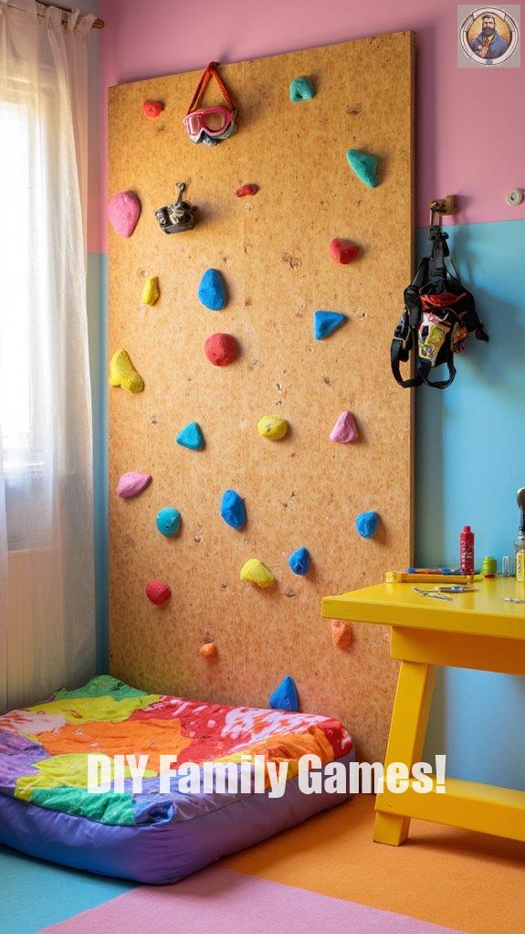 build a home climbing wall