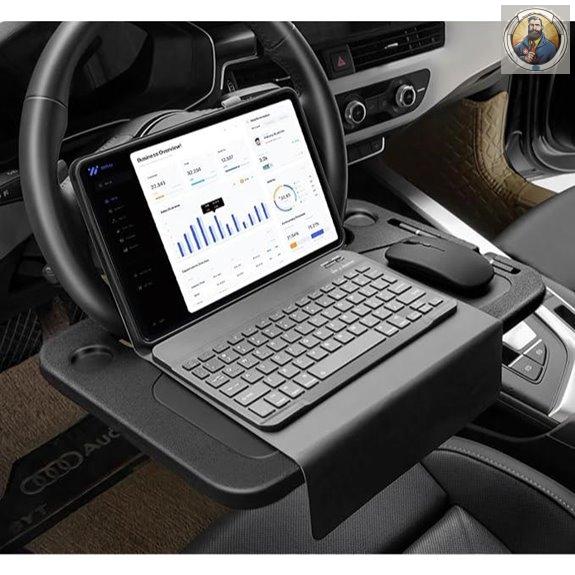 XINDELL Steering Wheel Tray for Car Travel Organizer