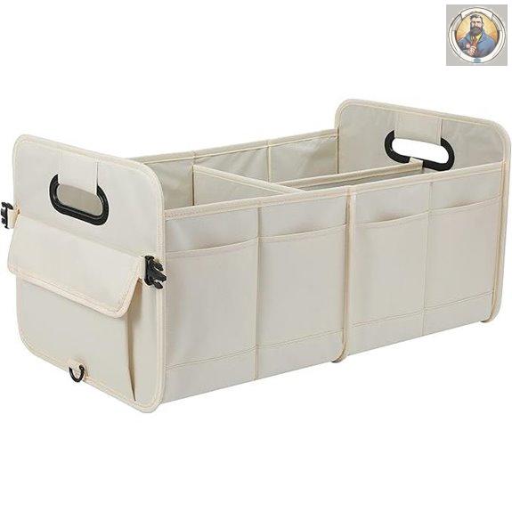 AOKJOY Car Trunk Organizer with Compartments & Straps