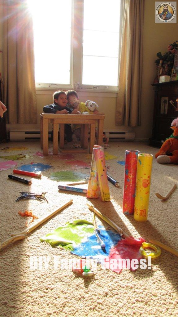 cardboard tube hockey sticks