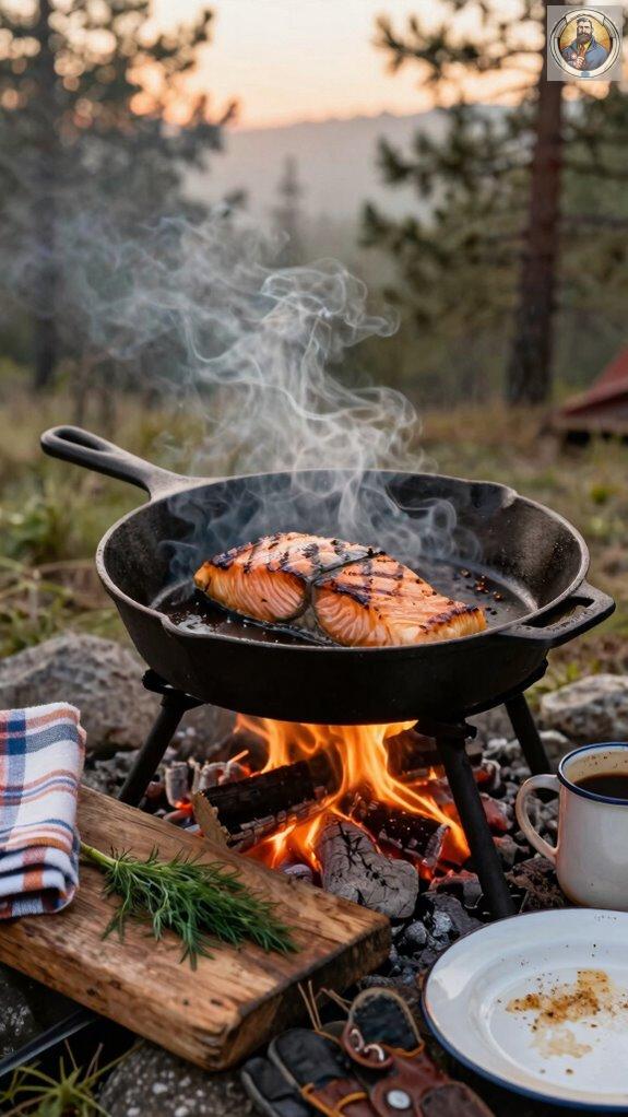 cast iron skillet camping essential