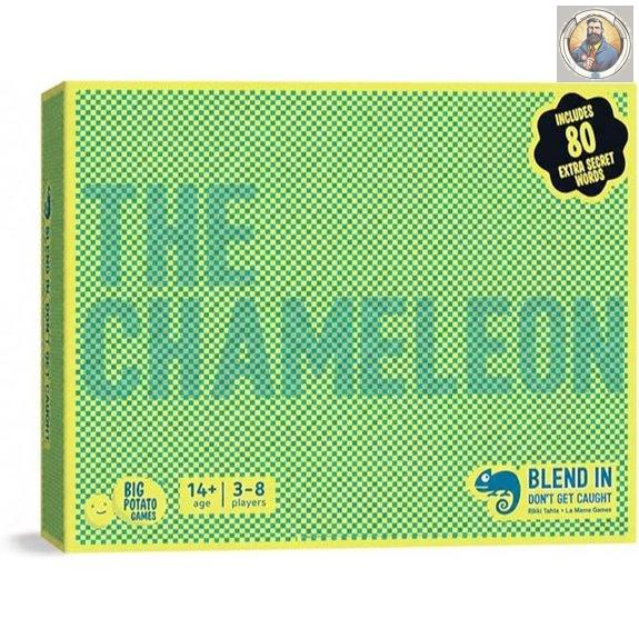 Chameleon Board Game with Secret Words and Imposter