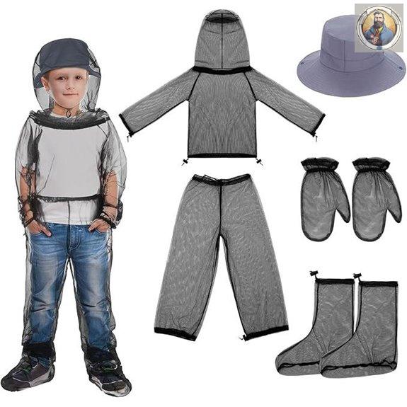 Kids Mosquito Protection Suit with Hat and Socks