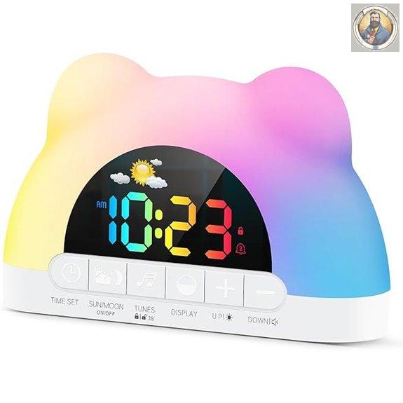 Kids' Alarm Clock with Sleep Trainer and Dual Alarms