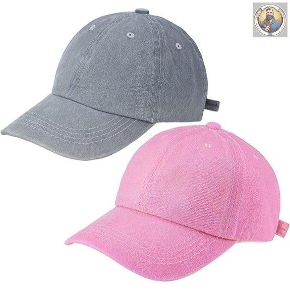 Eohak Kids Distressed Washed Baseball Hat (4-8 Years)