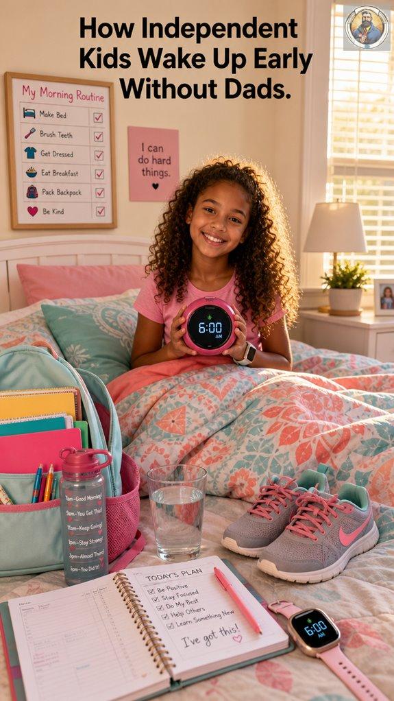 children wake independently early
