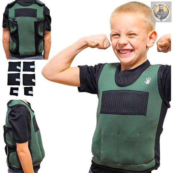 Weighted Kids' Vest with Removable Weights