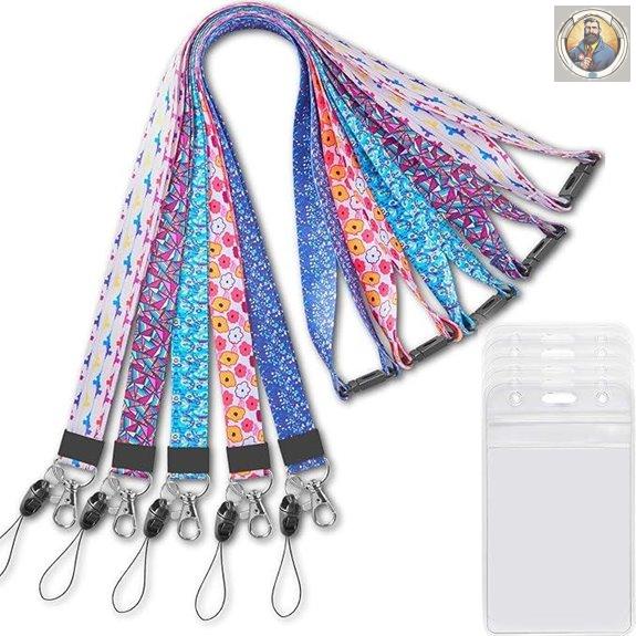 YOUOWO 5 Pack Cute Breakaway Lanyards for ID