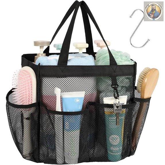 F-color Mesh Shower Caddy for Travel and Dorm