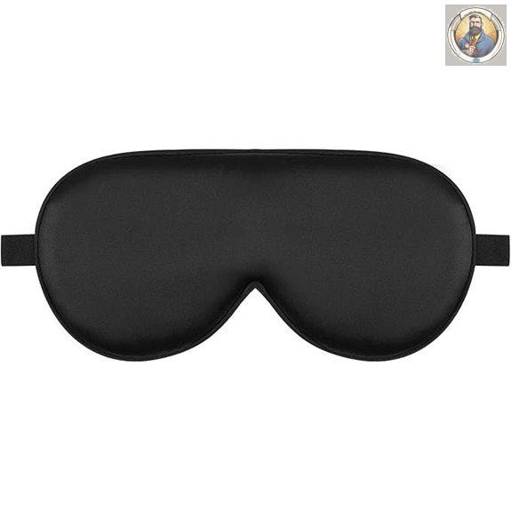Alaska Bear Silk Sleep Mask with Contoured Padding
