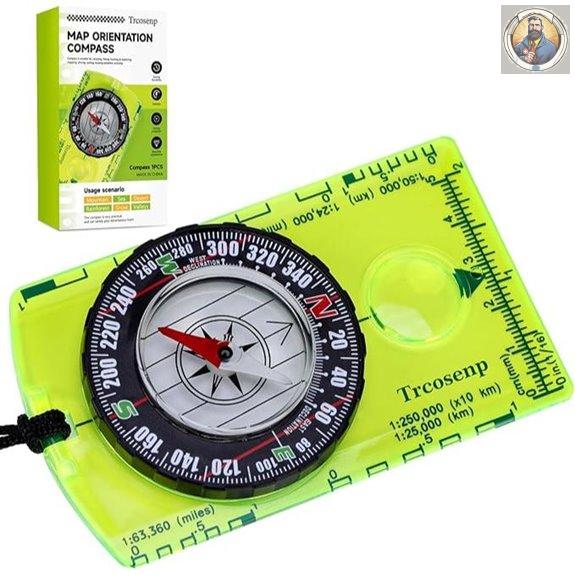 Mini Orienteering Compass for Hiking and Camping