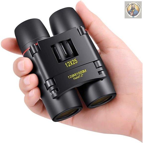 POLDR 12x25 Compact Kids and Adults Binoculars