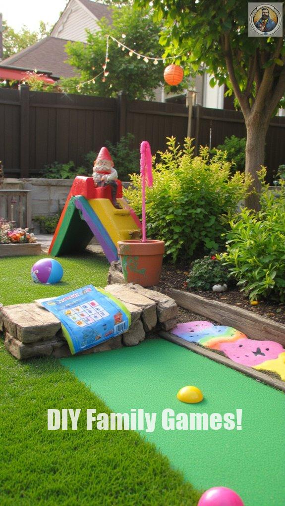 creative backyard mini golf