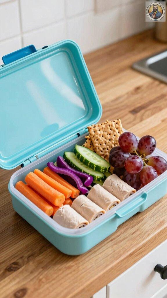 creative colorful snack presentation