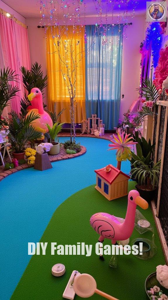 creative mini golf setup