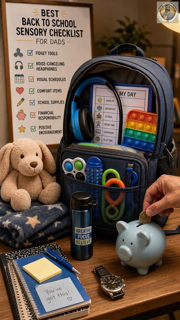 dads back to school sensory checklist