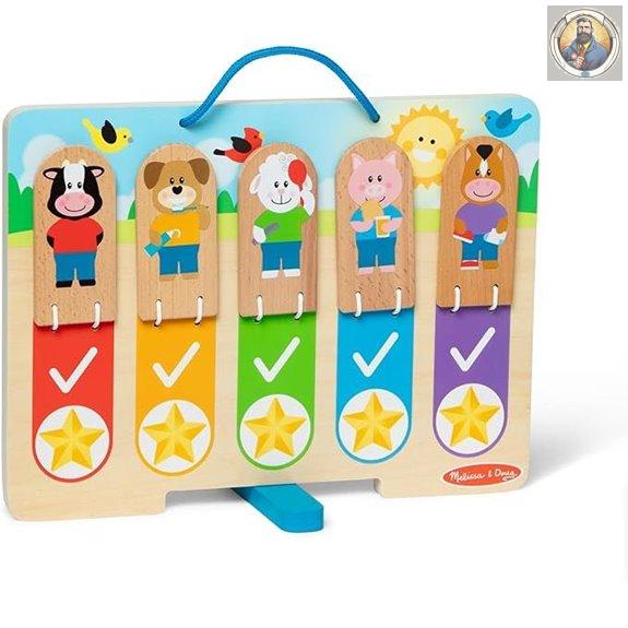 Melissa & Doug Daily Routines Chart with Stickers