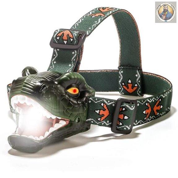 Dinosaur Kids Headlamp with 4 Lighting Modes