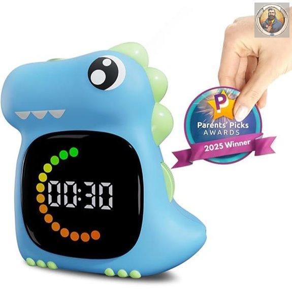 Visual Dinosaur Kids Timer with LED Light